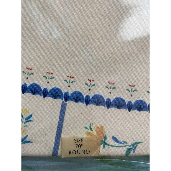 Lenox Fine Dining Table Linen Tablecloth 70 Round Provencal Garden Floral NWT$45 - Picture 3 of 6